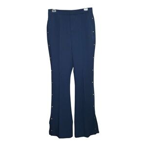 G.I.L.I. Navy Flared Pants with Gold Button Accents on both legs 4